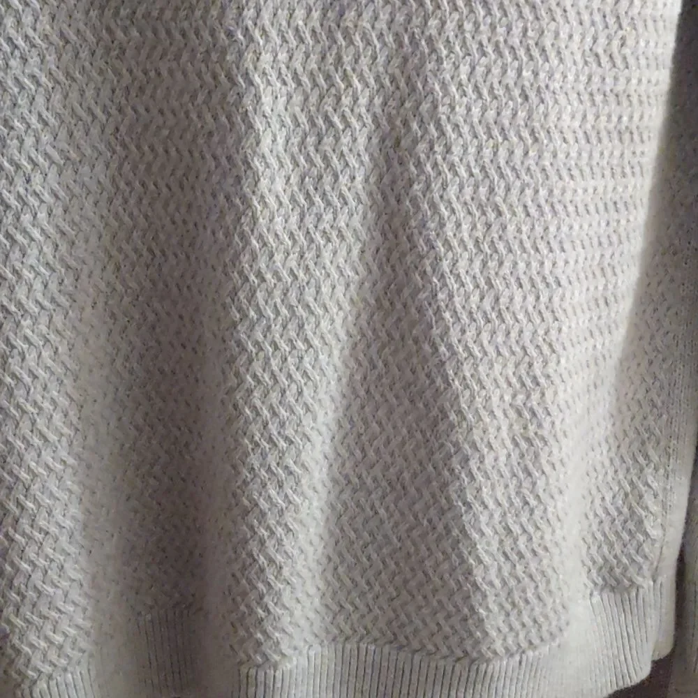 Banana Republic Men's L light Gray Pullover Cotton Mix Classic Cabincore Sweater